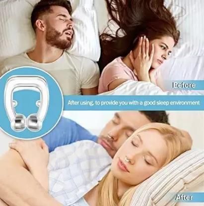 Anti Snoring Nose Clip Device for Men Women Nasal Strips Stops Snoring Stopper Anti-snoring Device (Nose Clip) - Pack of  2