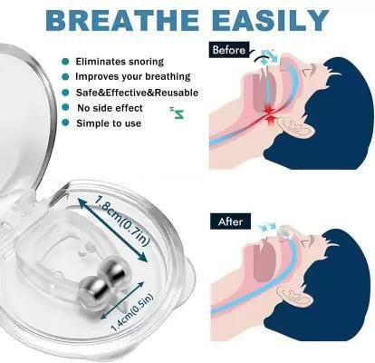 Anti Snoring Nose Clip Device for Men Women Nasal Strips Stops Snoring Stopper Anti-snoring Device (Nose Clip) - Pack of  2