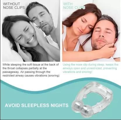 Anti Snoring Nose Clip Device for Men Women Nasal Strips Stops Snoring Stopper Anti-snoring Device (Nose Clip) - Pack of  2